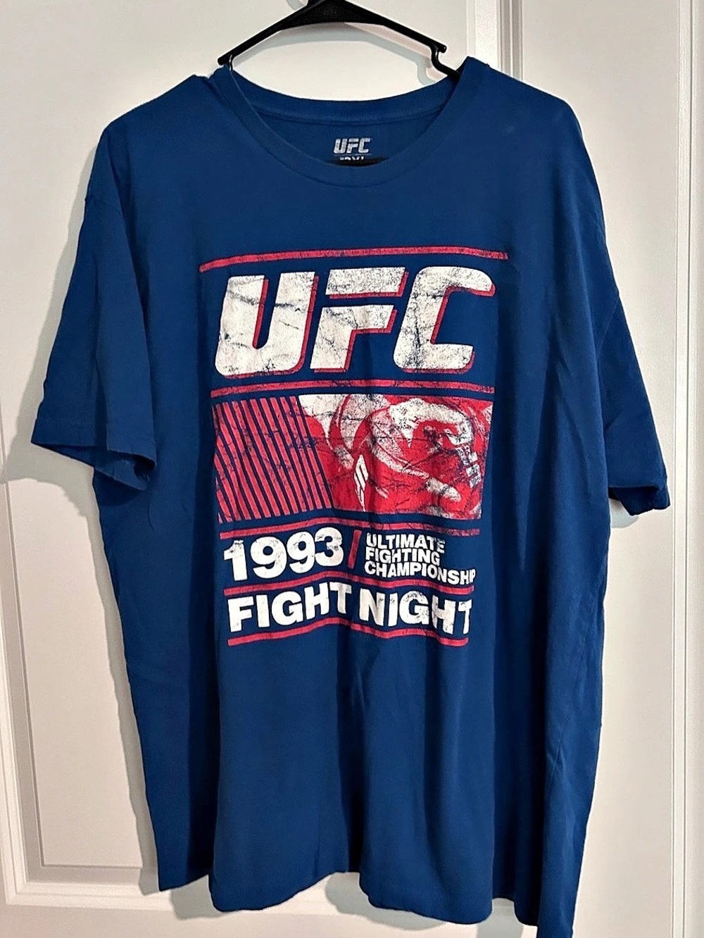 UFC 1993 Fight Night Graphic Tee Blue & Red Size XXL